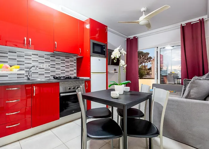 1012 Cristianos Front Row Sea, Pool Free Wifi * Arona (Tenerife)